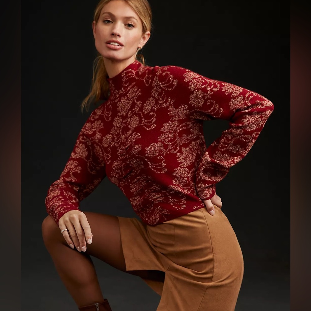 Mock neck sweater